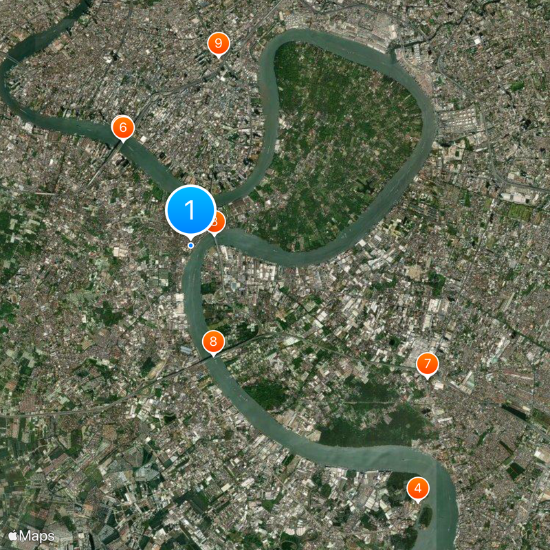 Distretto di Phra Pradaeng Mappa