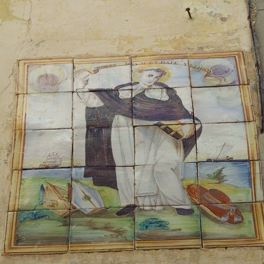 Retablo cerámico de San Vicente Ferrer