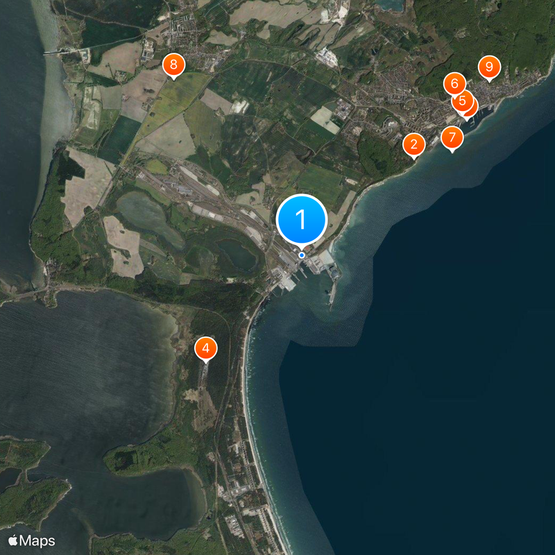 Port of Sassnitz Map