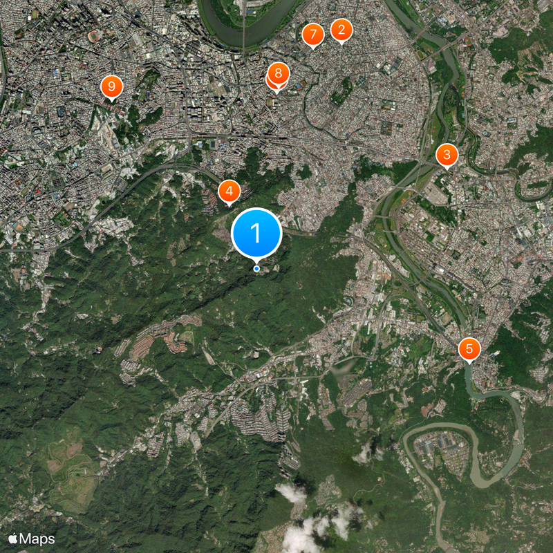 Nanshan Fude Temple Mapa