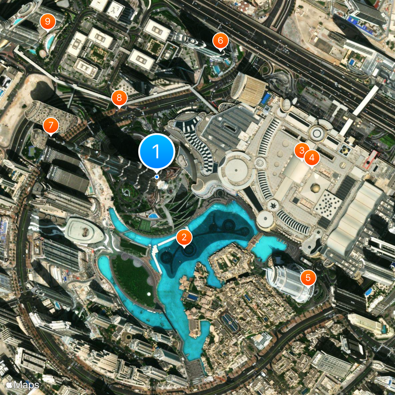 Burj Khalifa Mapa