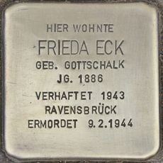 Stolperstein à la mémoire de Frieda Eck