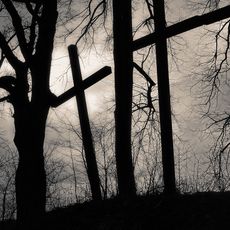 Kříže Kalvárie na křížové cestě u Hodkovic nad Mohelkou