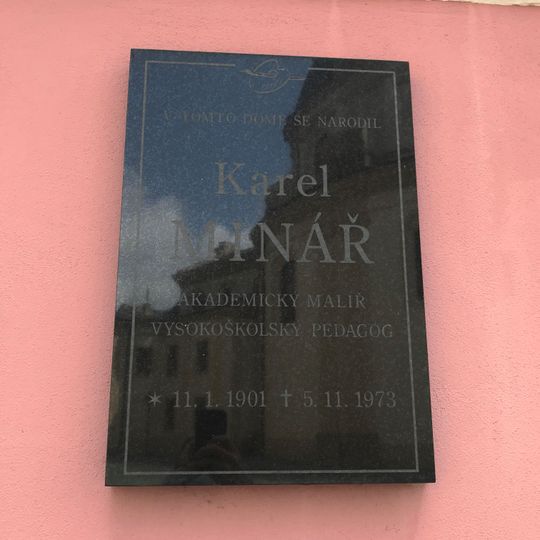 Pamětní deska Karla Mináře