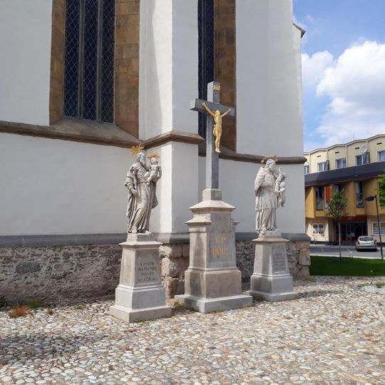 Kříž v Soběslavi na náměstí