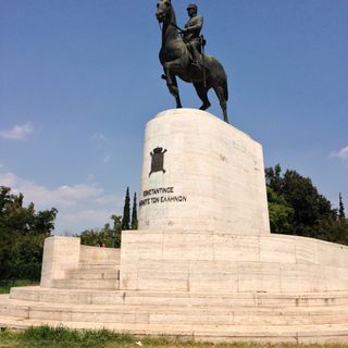 King Konstantine I statue, Athens