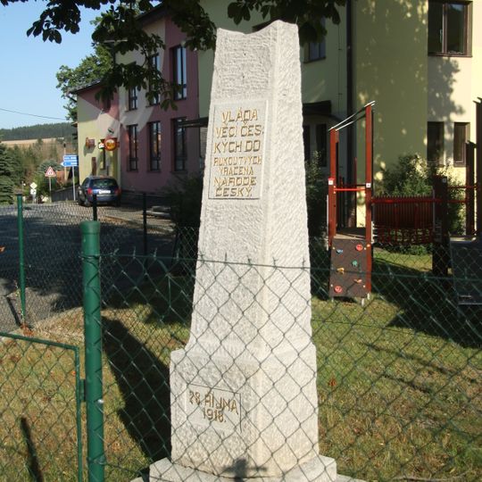 Památník založení Československa v Lučici