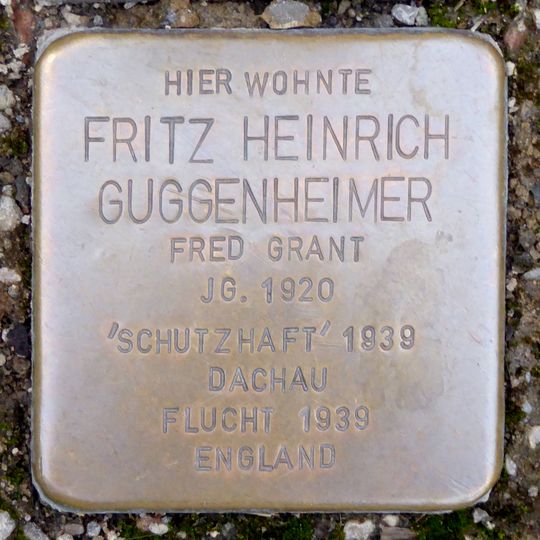 Stolperstein für Fritz Heinrich Guggenheimer