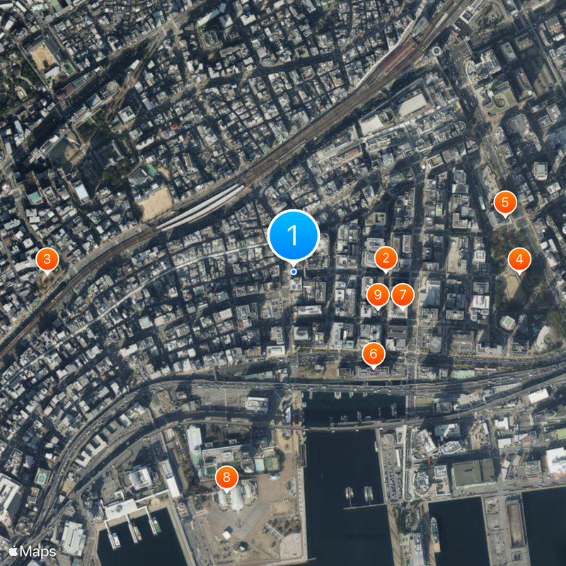 Kobe luminarie Mappa