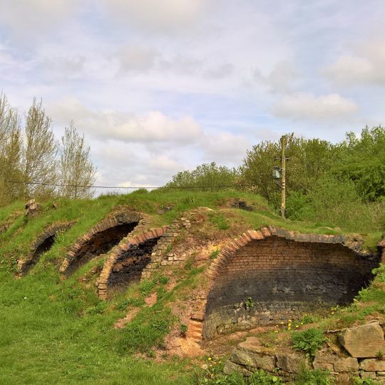Remains of Aspen Colliery, associated beehive coking ovens and canal basin