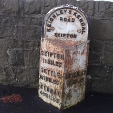 Milestone, on old road into Skipton from by-pass