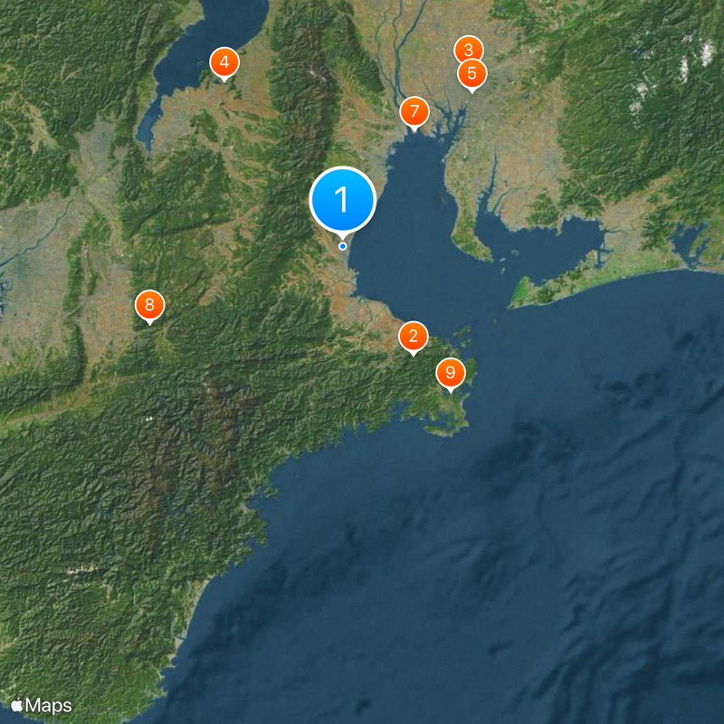 Präfektur Mie Karte