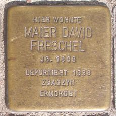 Stolperstein en memoria de Maier David Freschel
