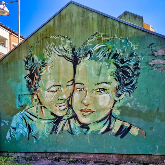 Muurschildering, kunstwerk