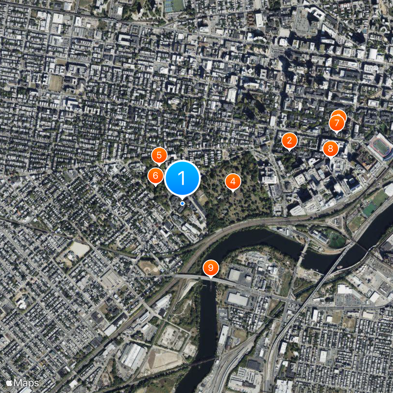 University of the Sciences in Philadelphia Mappa