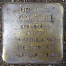 Stolperstein dedicated to Anna Mendel