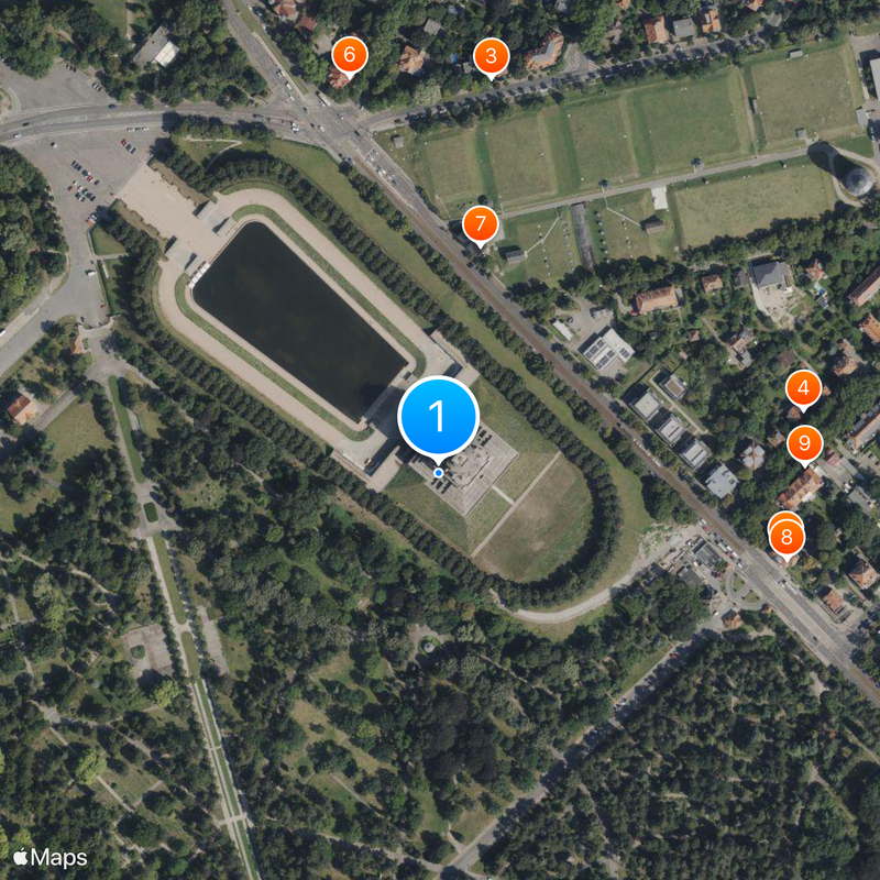 Monument de la Bataille des Nations Carte