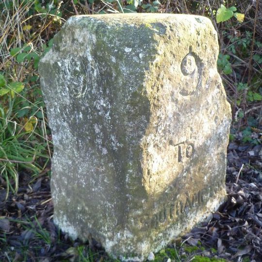 Milestone, Offices, opp. house named 'Rydal'.