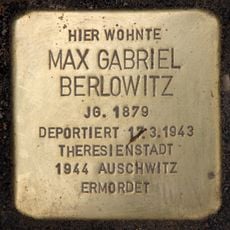 Stolperstein en memoria de Max Gabriel Berlowitz