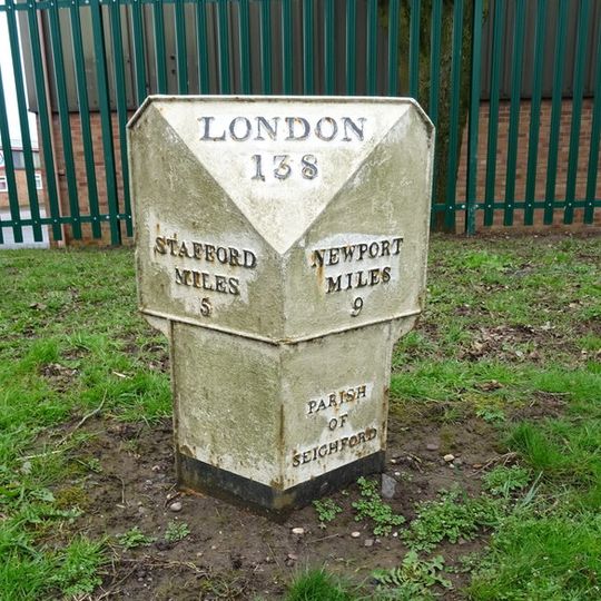 Milepost Stafford Newport Road 5 Miles From Stafford