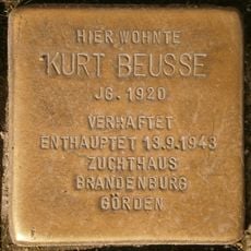Stolperstein dedicated to Kurt Beusse