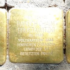 Stolperstein en memoria de David Brustawitzki