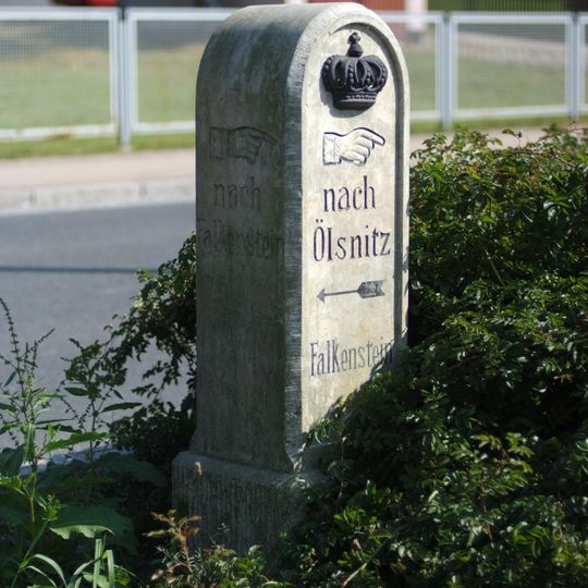 Königlich-Sächsischer Meilenstein Poppengrün