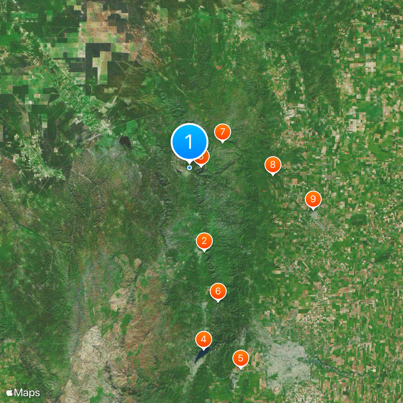 Capilla del Monte Mappa
