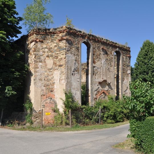 Ruins of evangelical church in Wiadrów