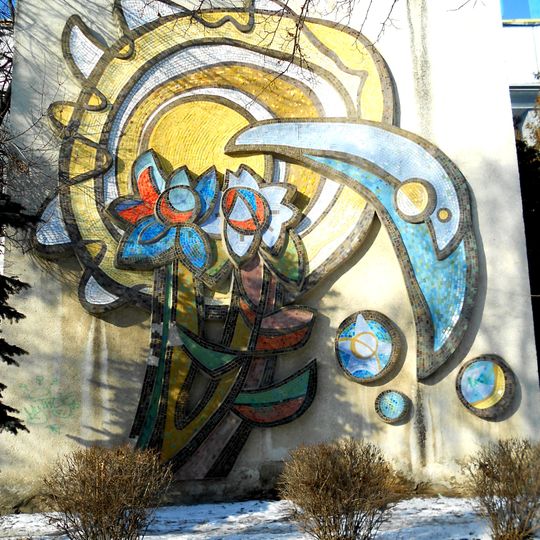 "Salutare" mosaic in Bălți