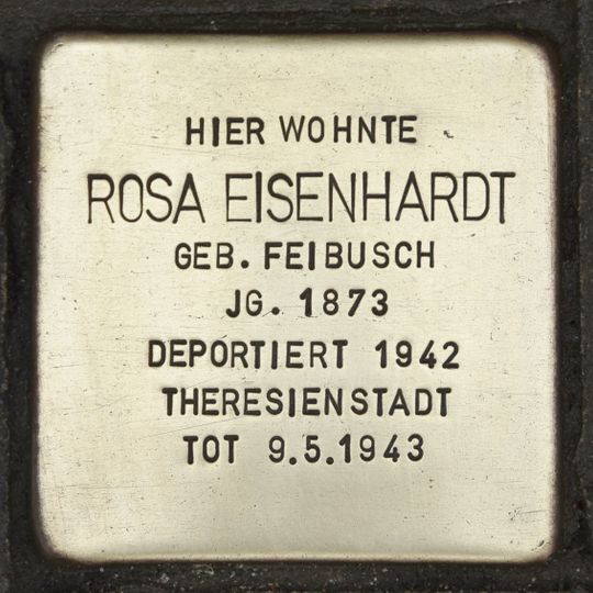 Stolperstein en memoria de Rosa Eisenhardt