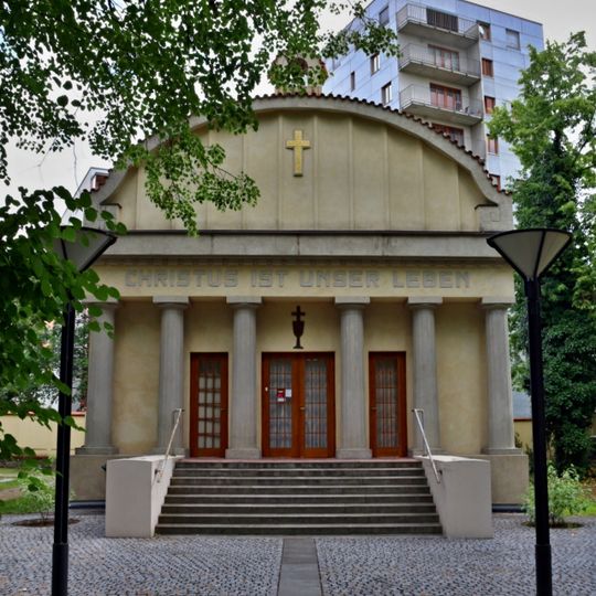 Chapel in Evangelic Cemetery in Strašnice