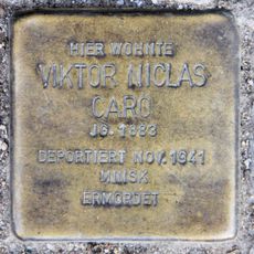 Stolperstein en memoria de Viktor Niclas Caro
