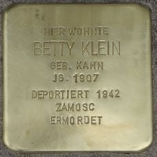 Stolperstein à la mémoire de Betty Klein