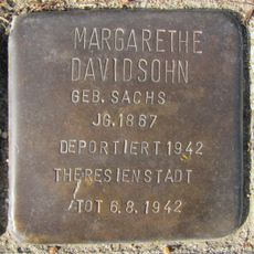 Stolperstein dedicated to Margarethe Davidsohn