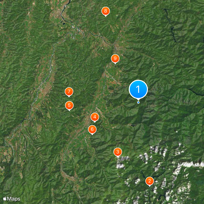 Mount Hakkai Map