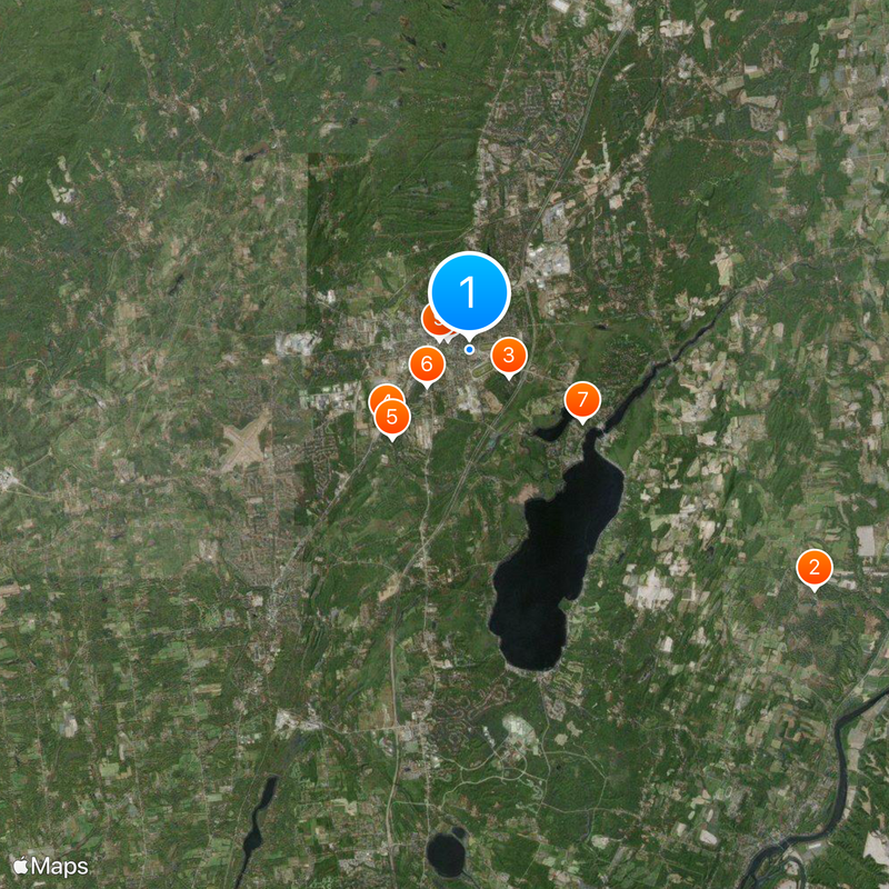 National Museum of Racing and Hall of Fame Map