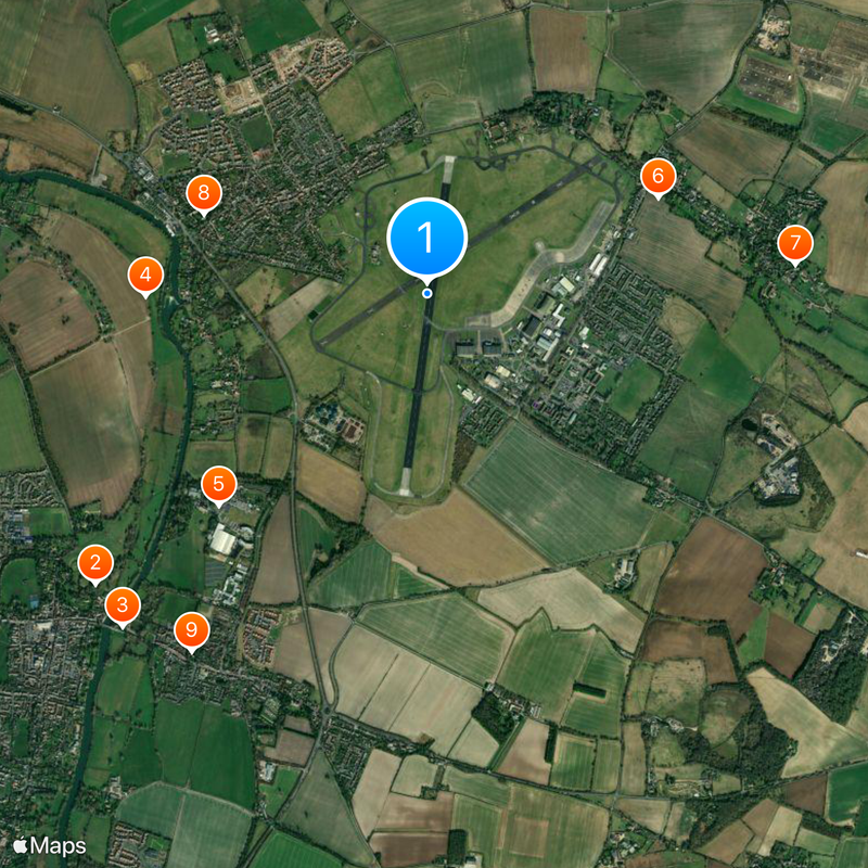 RAF Benson Map