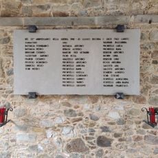 Plaque and slab to the Fallen of Cascio