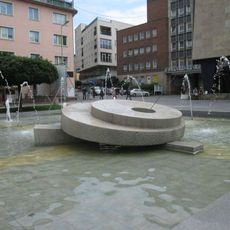 Kašna v Ústí nad Labem na Lidickém náměstí