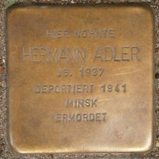 Stolperstein dedicated to Hermann Adler