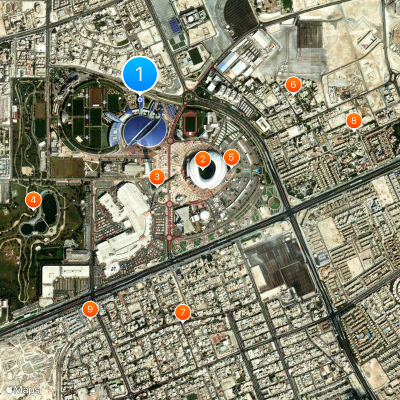 Aspire Academy Map