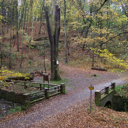 Most přes Kunratický potok pod Novým Hrádkem