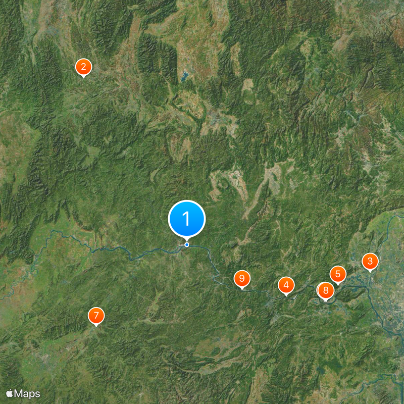 Xi River Map
