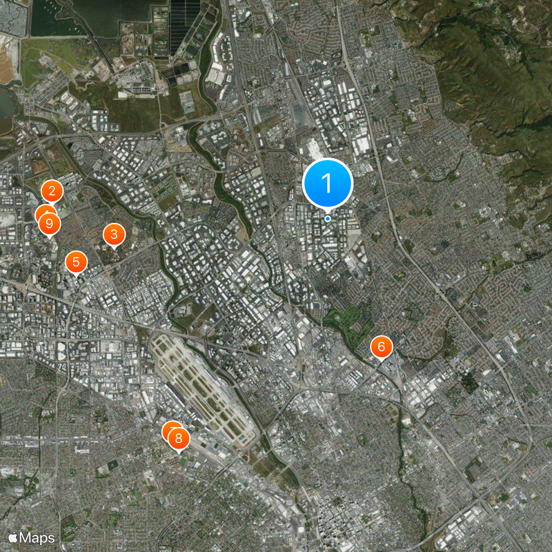 Silicon Valley University Map