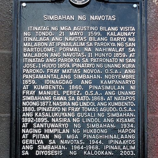Church of Navotas historical marker
