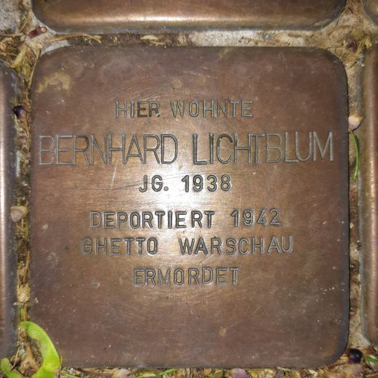 Stolperstein für Bernhard Lichtblum