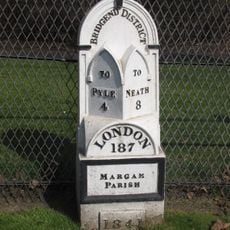 Milepost at Tollgate Park