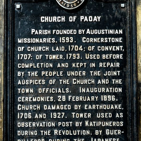 Church of Paoay historical marker