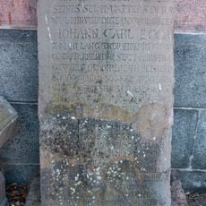 Dalle funéraire de Johann Carl Eccard